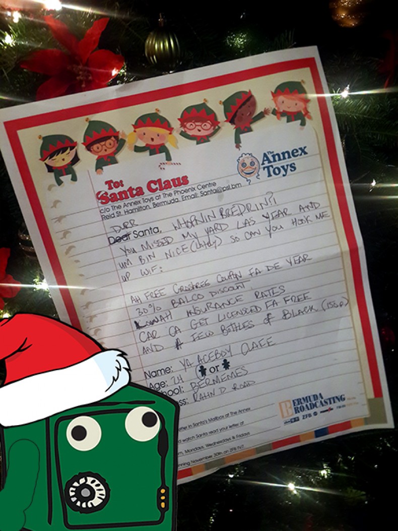 Durr Santa, Itz Ya Boy Safe Clafe!