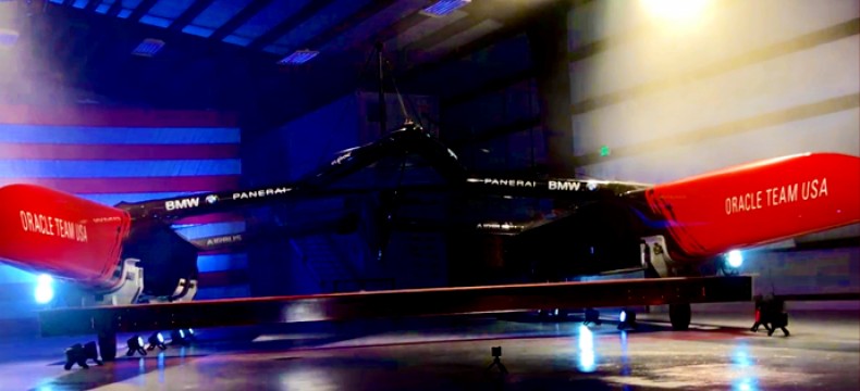ACBDA: Oracle Team USA Race Boat Reveal (video)